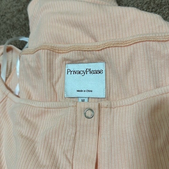 NWT Privacy Please Rue Button Down Ribbed Midi Dress Pink M - Picture 6 of 6